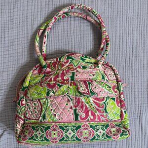 Vera Bradley Pinwheel Pink Paisley Bowler Bag - RETIRED PATTERN - LIKE NEW